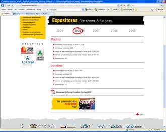 Antecedentes, Web Feria Invierte en Casa