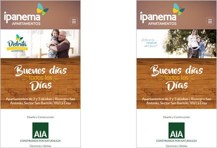Adaptación Responsive, Web Responsive Admin/ Ipanema campestre