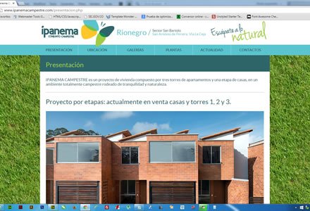 Descripción, Web Responsive Admin/ Ipanema Campestre