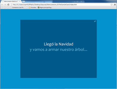 Story 1, e-card navidad ISA Etesa