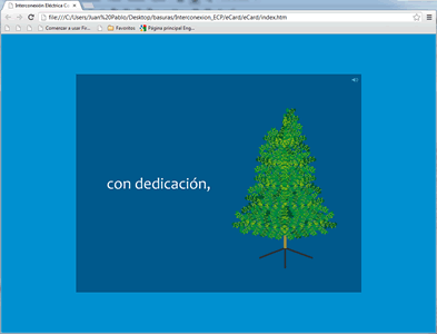 Story 4, e-card navidad ISA Etesa