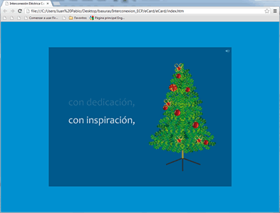 Story 5, e-card navidad ISA Etesa