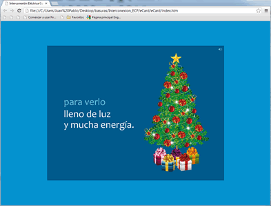 Story 8, e-card navidad ISA Etesa