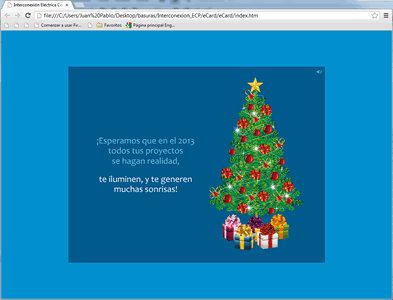 Story 9, e-card navidad ISA Etesa