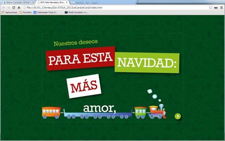 Story 2, eCard Navideña HTML5 ISA-ETESA