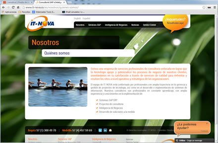 Nosotros, Web Word Press IT-Nova