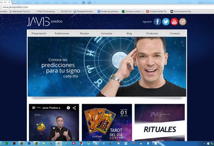 Home, Sitio JOOMLA responsive Javis Predice