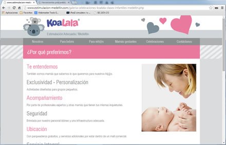 Por qué preferirnos, Web Responsive Koalala