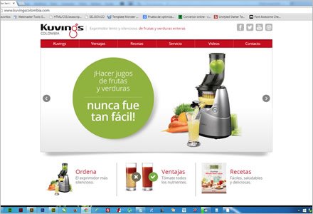 Home (1), Sitio Responsive Admin/ Kuvings