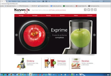 Home (2), Sitio Responsive Admin/ Kuvings