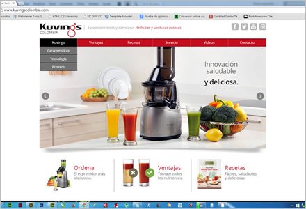 Home (3), Sitio Responsive Admin/ Kuvings