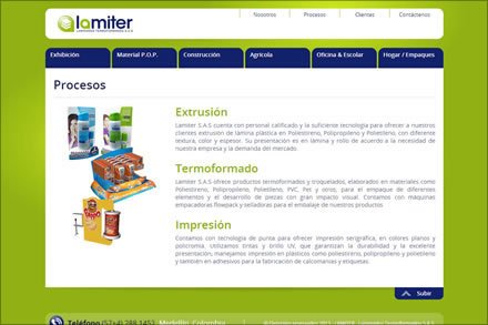 Procesos, Sitio web Lamiter