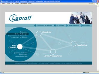 Menú 1, Web Laproff