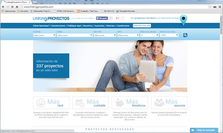 Home (2), Sitio responsive Linking Proyectos