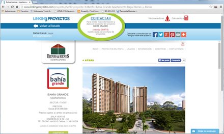 Detalle de proyecto (iframe), Sitio responsive Linking Proyectos