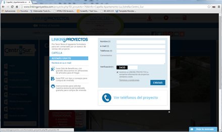 Contacto con obsequios, Sitio responsive Linking Proyectos