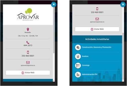 Adaptación Responsive, Directorio Web Afiliados Lonja de Medellín