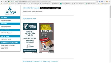 Administrador de contenidos, Directorio Web Afiliados Lonja de Medellín