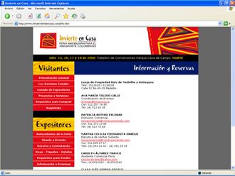 Contactos, Web Fedelonjas
