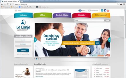 Home (2), Web Joomla Responsive La Lonja