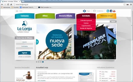 Home (3), Web Joomla Responsive La Lonja