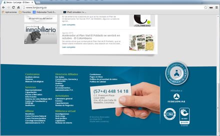 Home (scroll), Web Joomla Responsive La Lonja