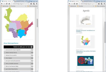 Responsive web, Web Joomla Responsive La Lonja