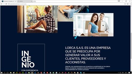Empresa, Web HTML5 responsive Constructora Lorca