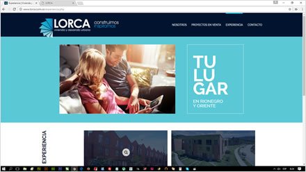 Trayectoria, Web HTML5 responsive Constructora Lorca