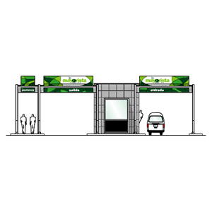 Pórticos de Acceso, Señalética Central Mayorista