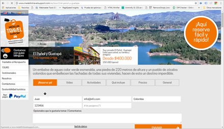 Tours, Web HTML5 responsive Medellín Travel Support