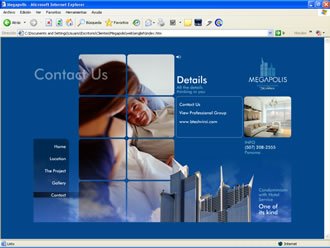 Contacto, Web Megapolis