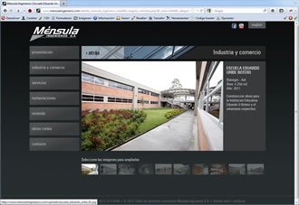 Detalle de obra, Web Ménsula