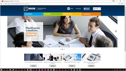 Home, Web Responsive Wordpress Mide Consultores