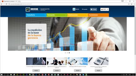 Home, Web Responsive Wordpress Mide Consultores