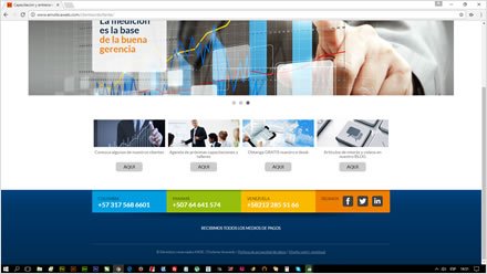 Footer, Web Responsive Wordpress Mide Consultores
