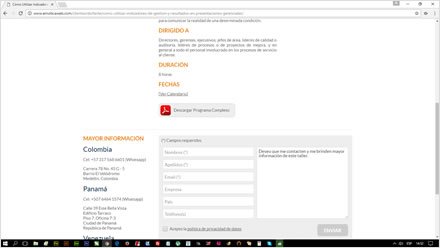 Detalle taller, Web Responsive Wordpress Mide Consultores