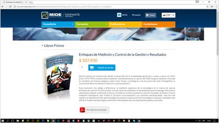 Detalle libro, Web Responsive Wordpress Mide Consultores