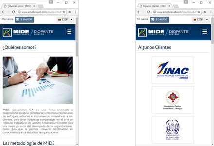Adaptación Responsive, Web Responsive Wordpress Mide Consultores