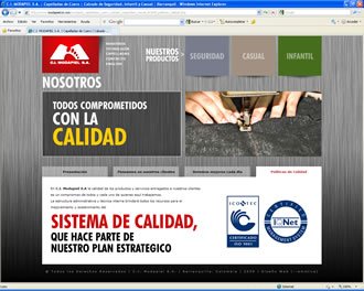 Calidad, Web C.I. Modapiel