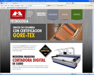 Tecnología, Web C.I. Modapiel