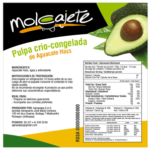 Sticker institucional, Logo y empaques Molcajete