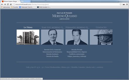 Home (rollover), Sitio web Moreno Quijano