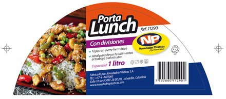 Portacomidas, Empaques y brochure Novedades plásticas