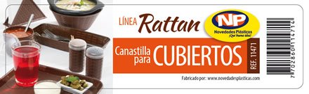 Línea Rattan, Empaques y brochure Novedades plásticas