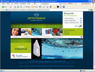 Línea Industrial, Web Optiformas