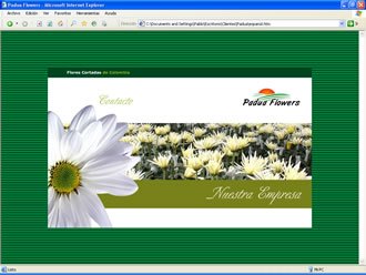 Home (estado 4), Web Padua Flowers