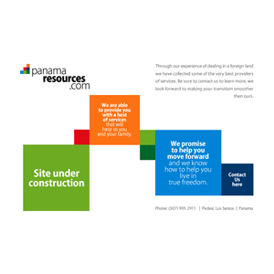 Under Construction Page, Identidad Visual Panama Resources