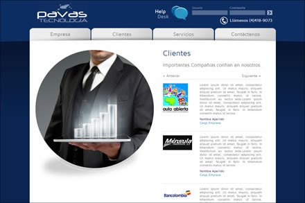 Clientes, Sitio web Joomla Pavas Tecnología