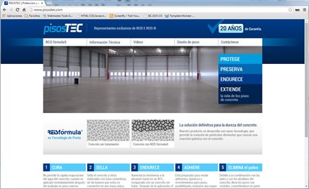 Home, Sitio web PisosTec